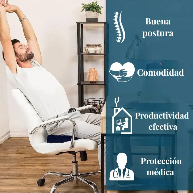 Cojín de Coxis y Lumbar: Mejora tu Postura al Instante
