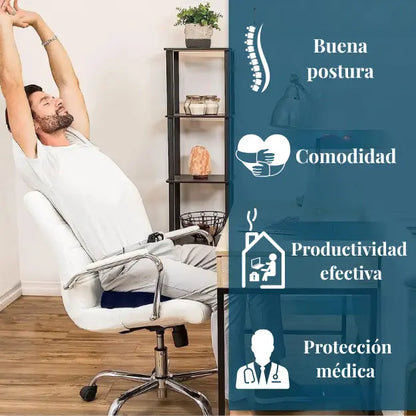 Cojín de Coxis y Lumbar: Mejora tu Postura al Instante